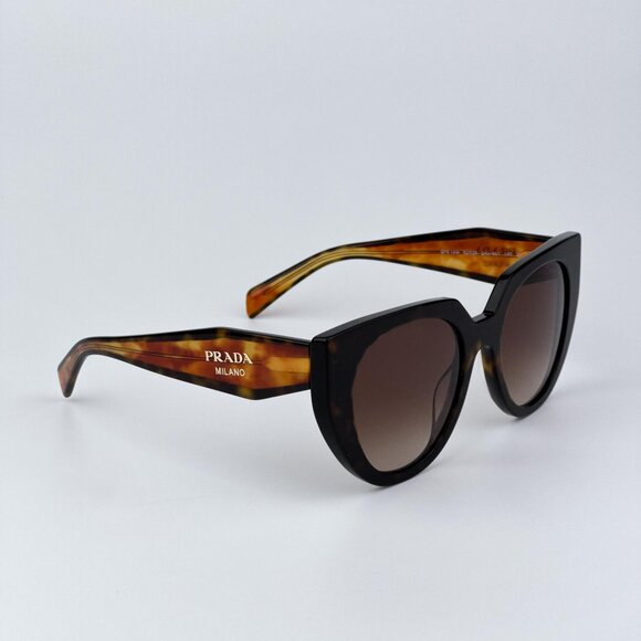 Prada PR14WS 2AU6S1 Women BRAND NEW Sunglasses Havana Brown Gradient Cat Eye - Picture 5 of 11